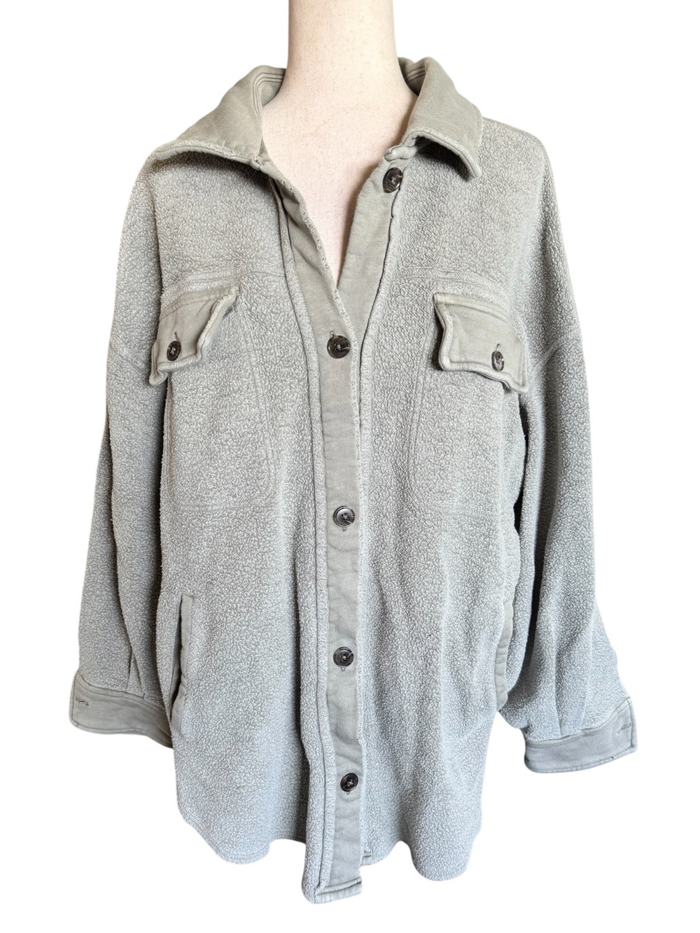 Free People Ruby Jacket in Stone Size Medium - Picture 2 of 7